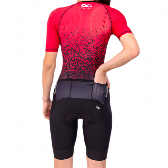 Trisuit mujer con mangas para triatlón
