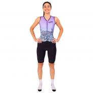 Trisuit mujer sin mangas para triatlón