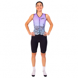 Trisuit mujer sin mangas para triatlón