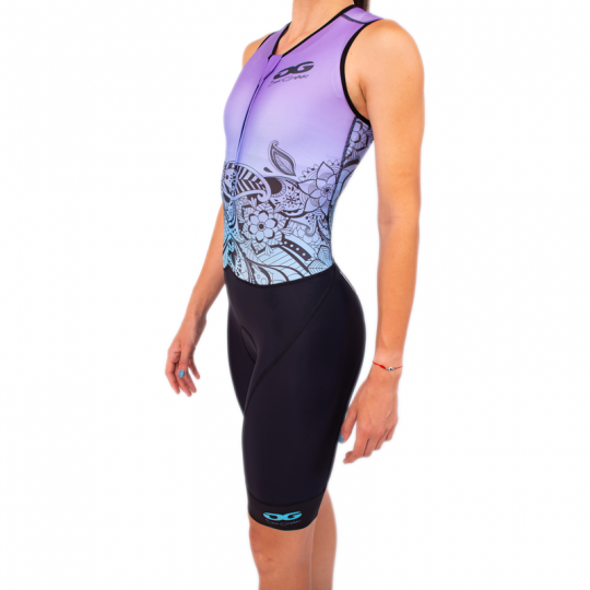 Trisuit mujer sin mangas para triatlón