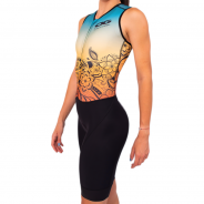 Trisuit mujer sin mangas para triatlón
