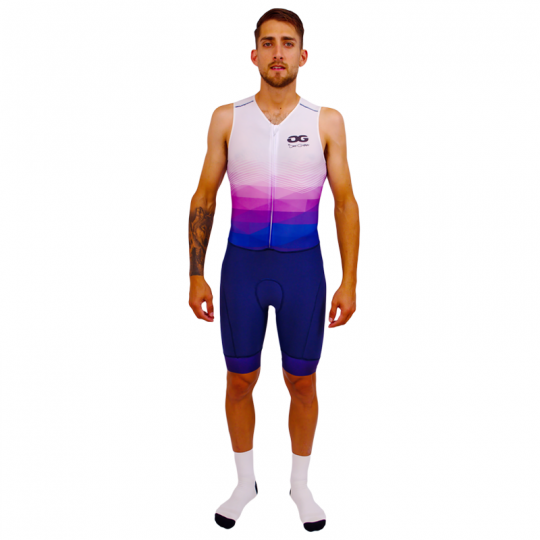 Trisuit hombre sin mangas para triatlón
