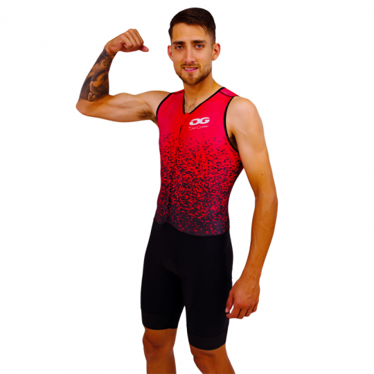 Trisuit hombre sin mangas para triatlón