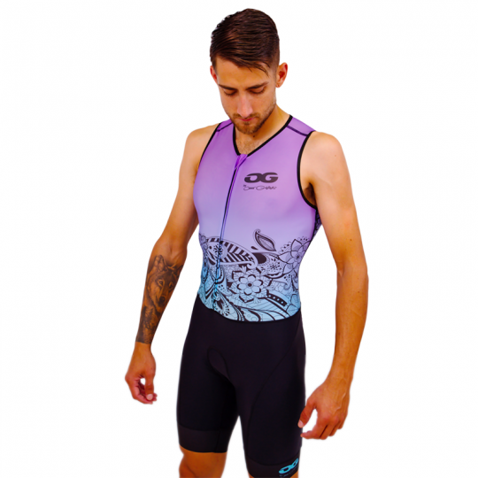 Trisuit hombre sin mangas para triatlón