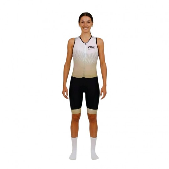 Trisuit mujer con mangas para triatlón