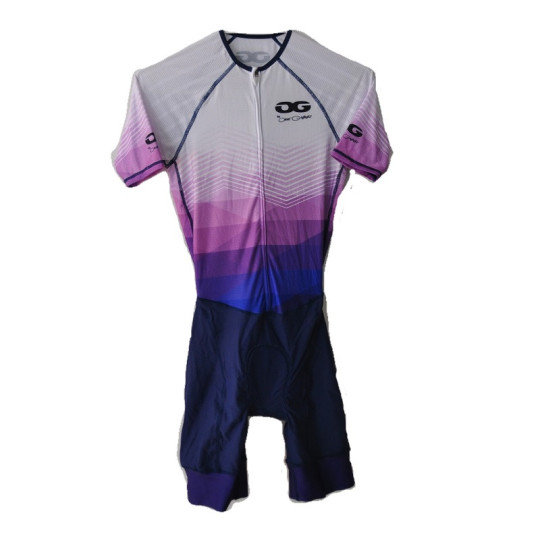 Trisuit Poligon Fucsia con mangas