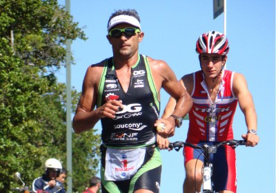 Oscar Galindez en el Triatlón de Pucón 2010