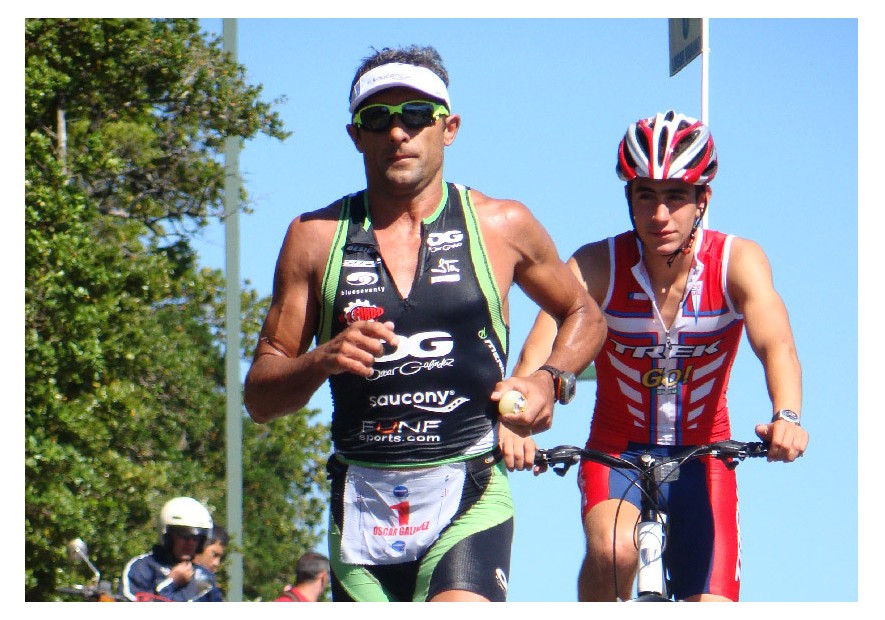 Oscar Galindez en el Triatlón de Pucón 2010